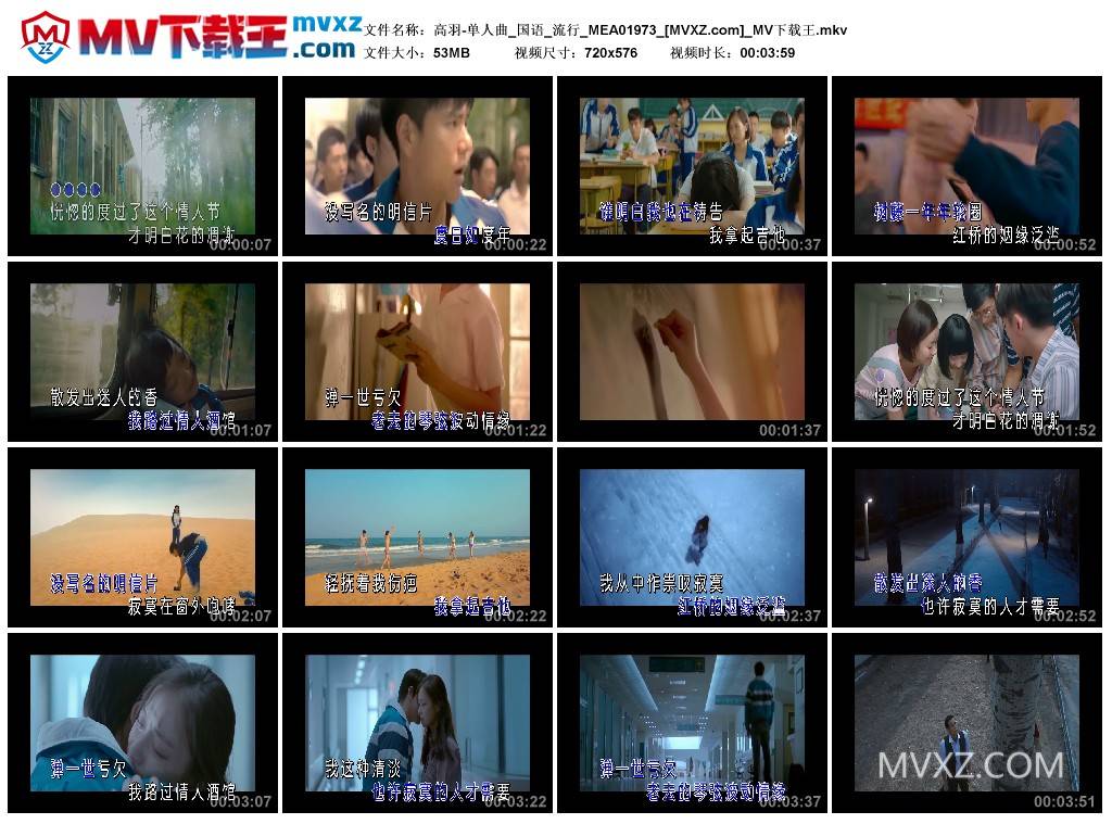高羽-单人曲_国语_流行_MEA01973